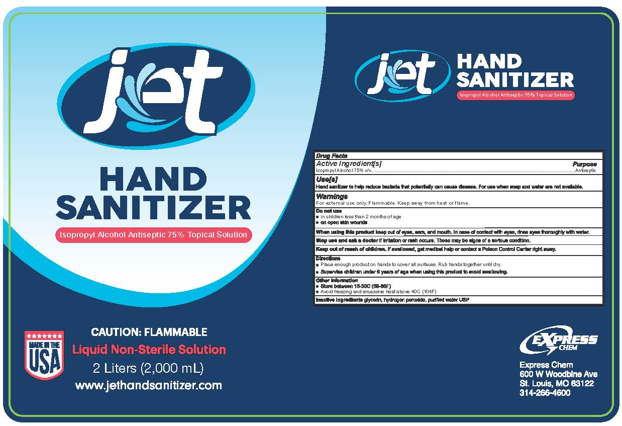Jet Liquid Hand Sanitizer IPA Based 2000 mL