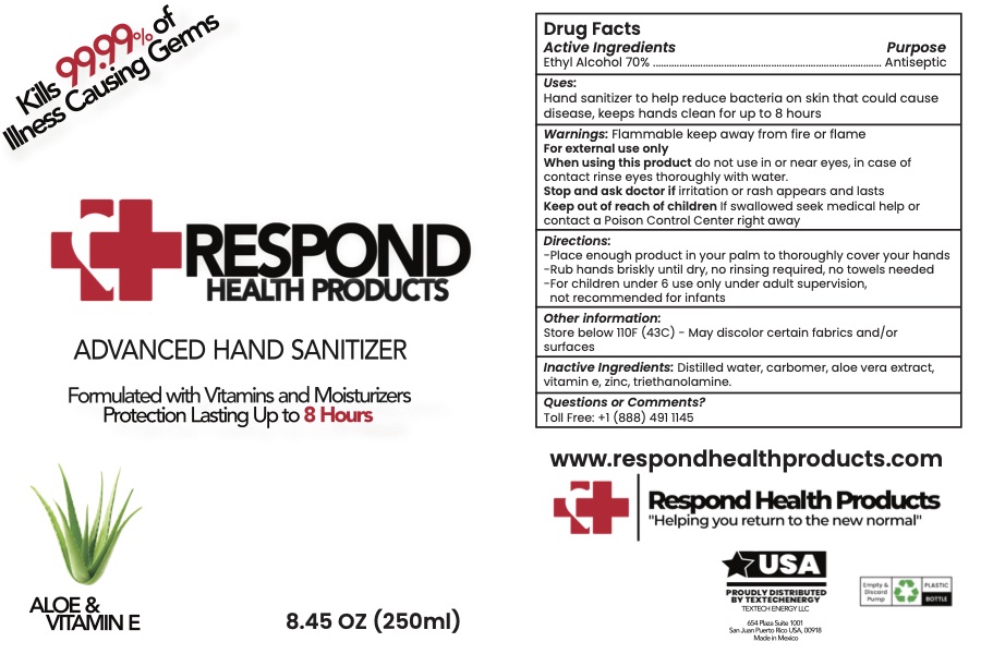 respond label 250 ml