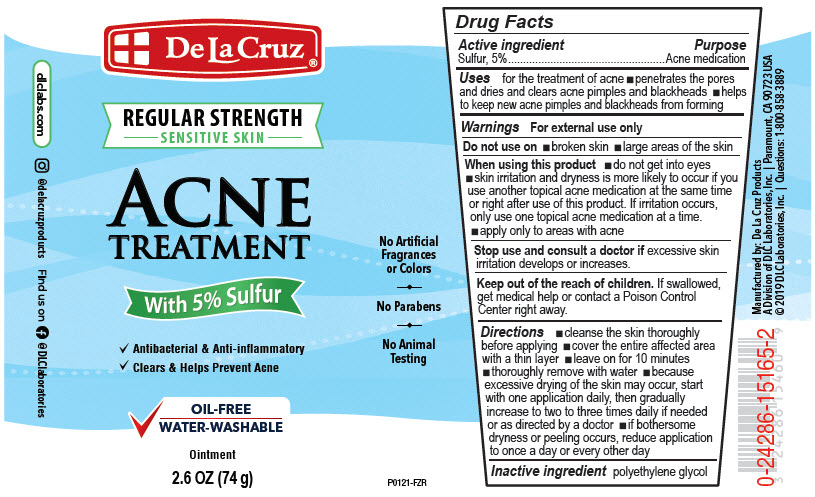  De La Cruz 5% Sulfur Ointment Acne Treatment