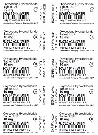 10 mg Oxycodone HCl Tablet Blister
