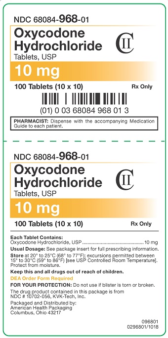 10 mg Oxycodone HCl Tablet Carton