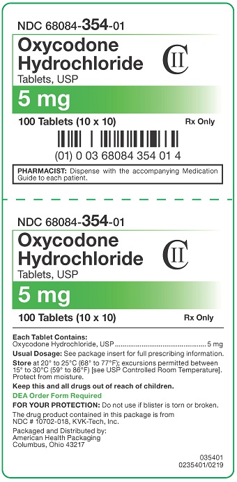 5 mg Oxycodone HCl Tablets Carton
