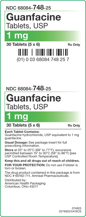 1 mg Guanfacine Tablets Carton