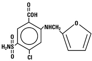 Structural Formula Furosemide 