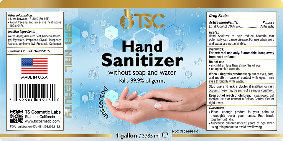 TSC - Hand Sanitizer Unscented 1 gal.