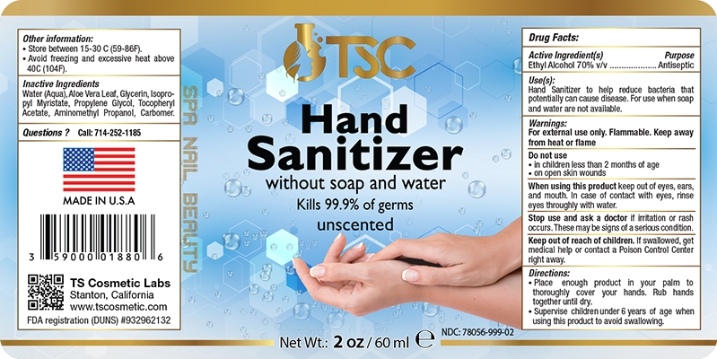 TSC - Hand Sanitizer Unscented 2oz