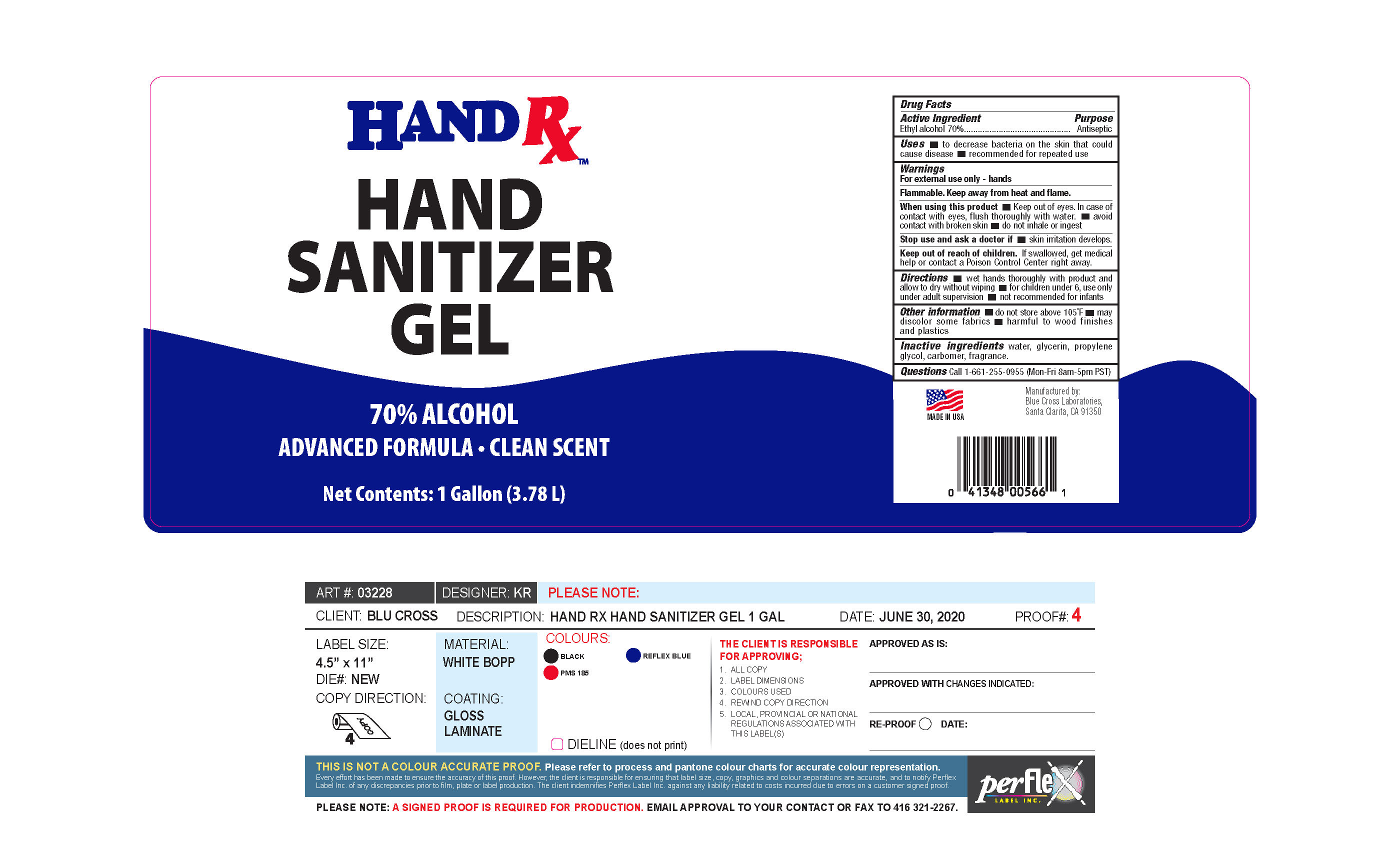 Hand Rx hand sanitize gel