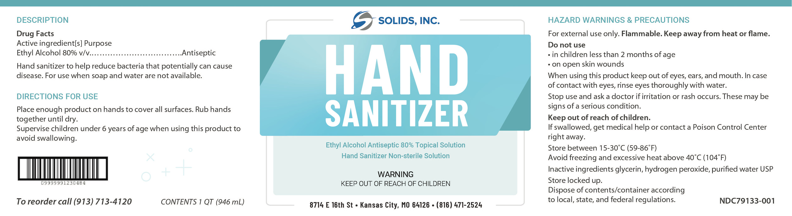 Hand Sanitizer Quart