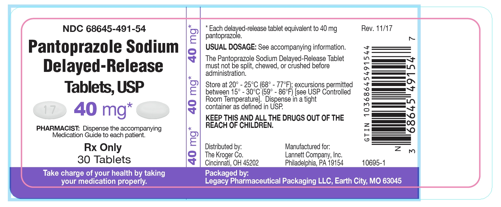 PANTOPRAZOLE TABLETS, USP 40 MG