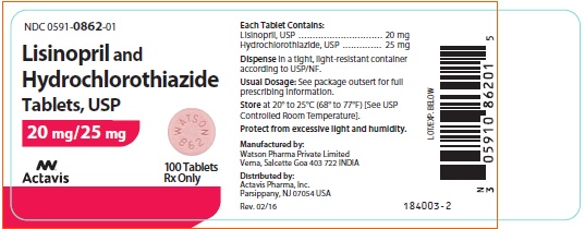 Lisinopril and Hydrochlorothiazide Tablets