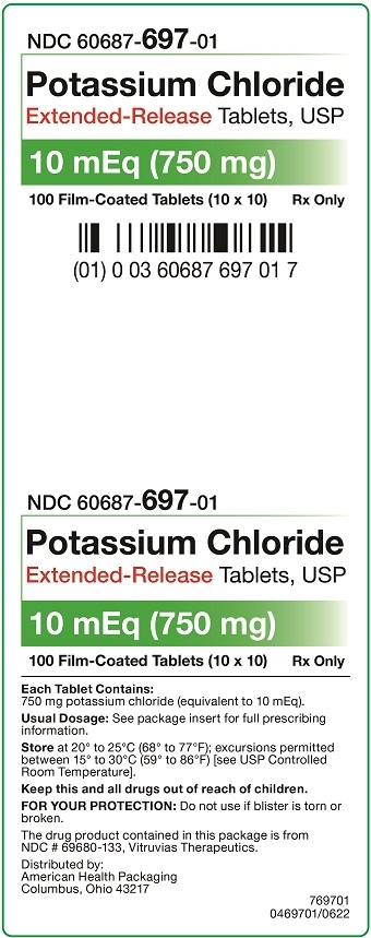 10 mEq (750 mg) Potassium Chloride Extended-Release Tablets Carton
