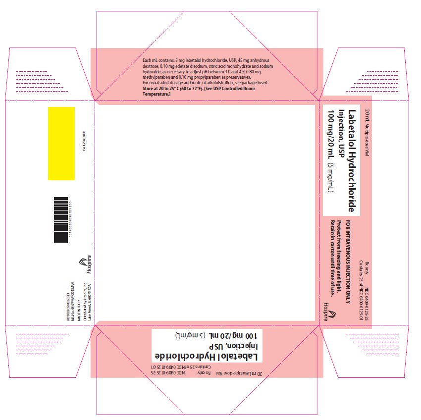 Labetalol Hydrochloride Injection USP 100mg/20ml