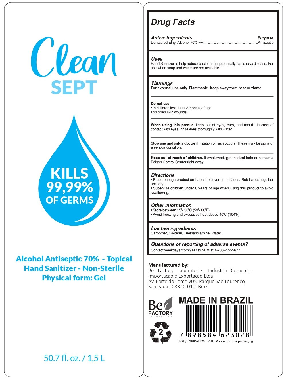 Label Gel 1500 ml