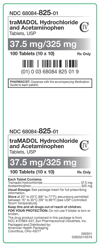 37.5 mg-325 mg Tramadol HCL-APAP Tablets Carton