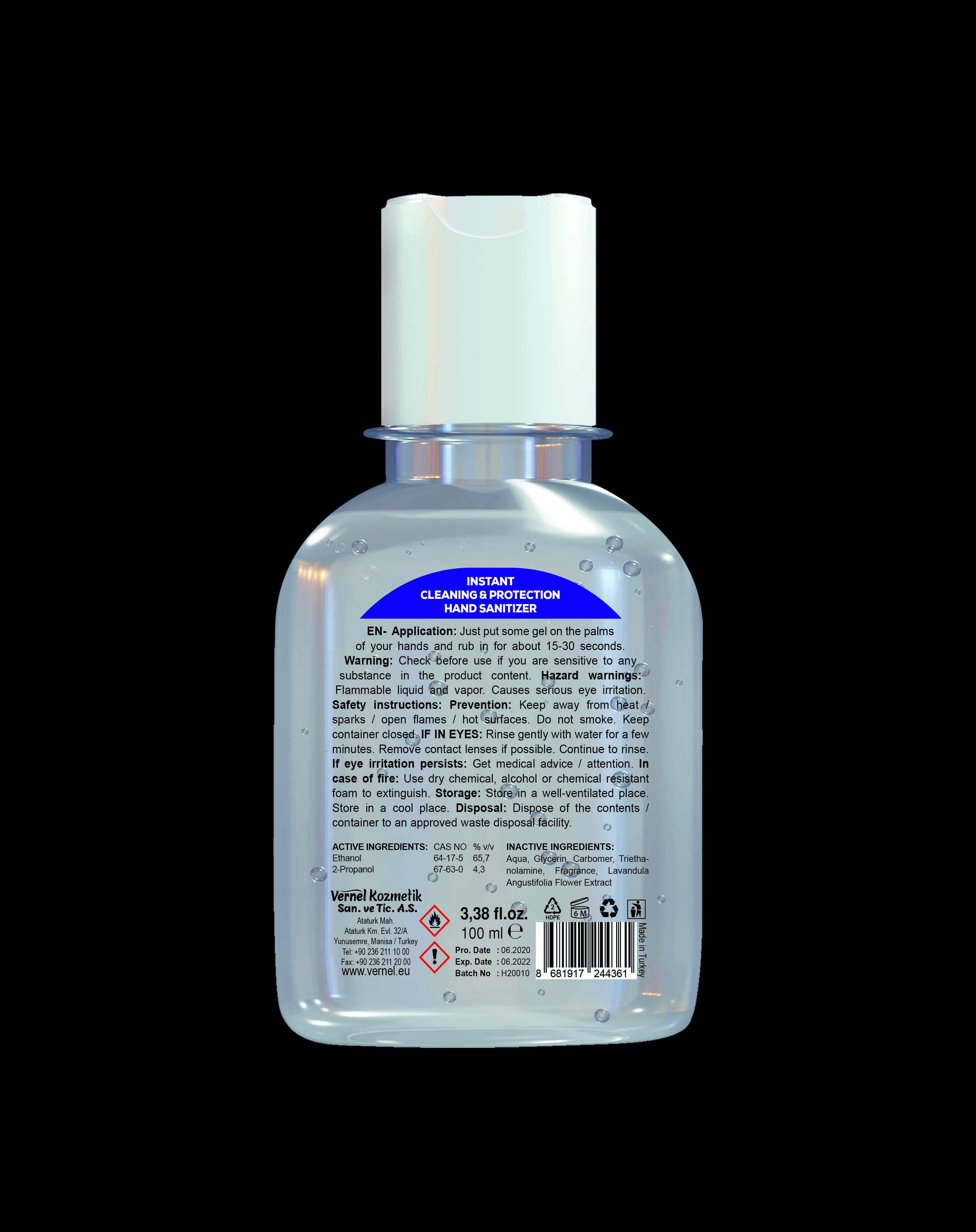 covidex gel 100 ml back