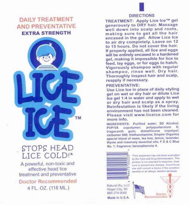 Lice Ice Label 4oz