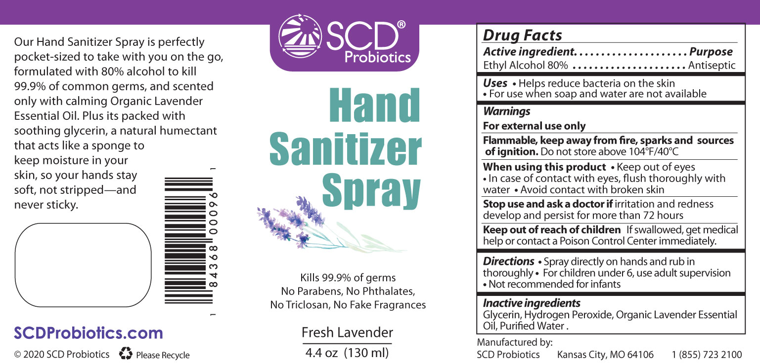 4.4 oz Lavender hand sanitizer label