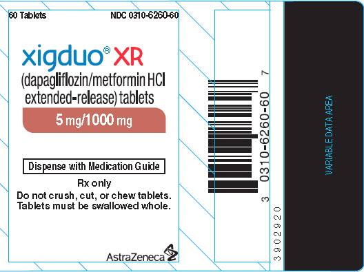 Xigduo XR 5 mg/1000 mg bottle label