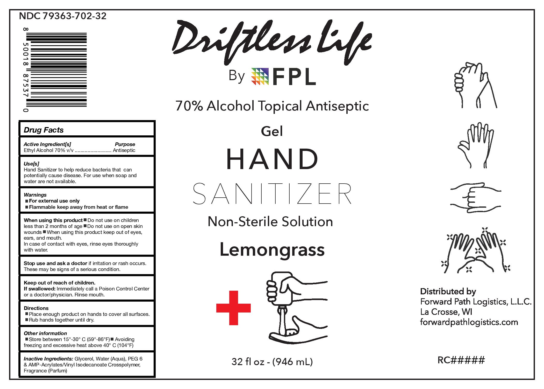 32 oz Driftless Life 70% LemonGrass