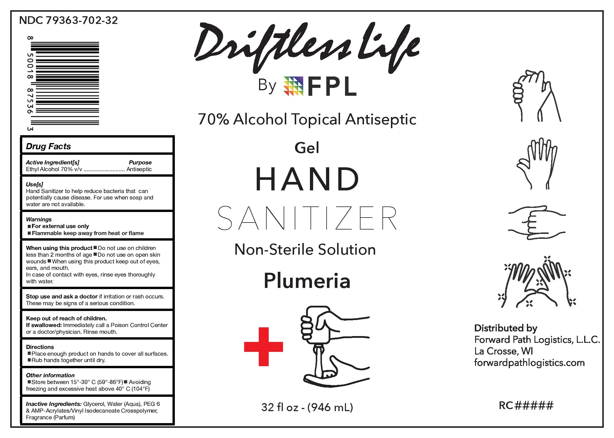 32 oz Driftless Life 70% Plumeria 