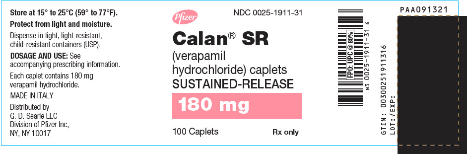 PRINCIPAL DISPLAY PANEL - 180 mg Caplet Bottle Label