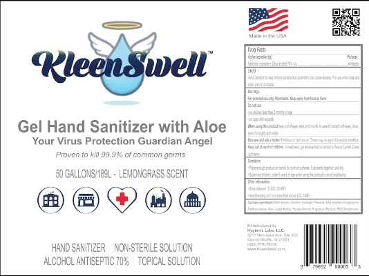 KleenSwell Gel Hand Sanitizer 50-Gallon Drum