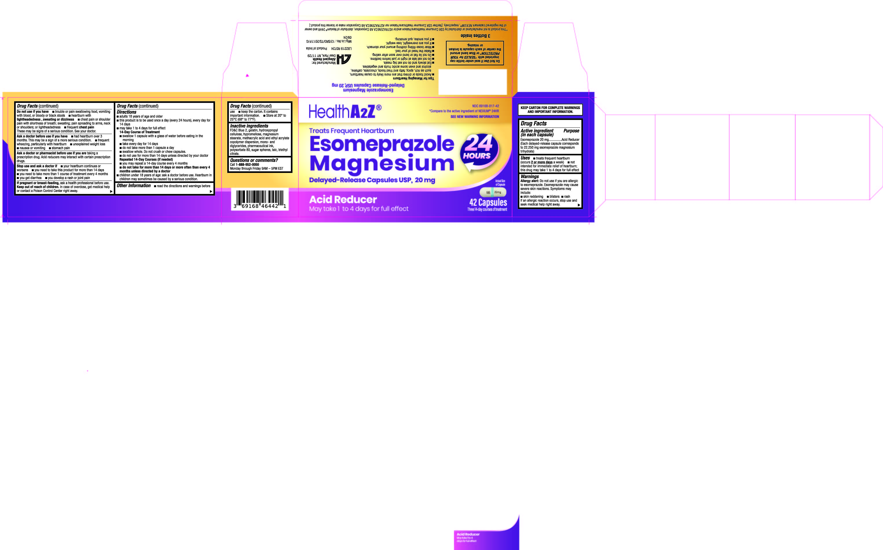 Esomeprazole 20 mg Carton 42ct