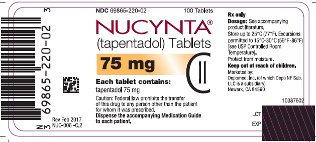 Principal Display Panel - 75 mg Tablet Bottle Label