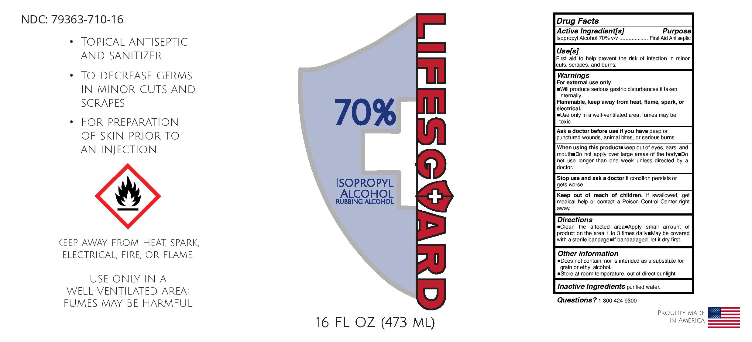 LifesGuard 70% IPA 16oz