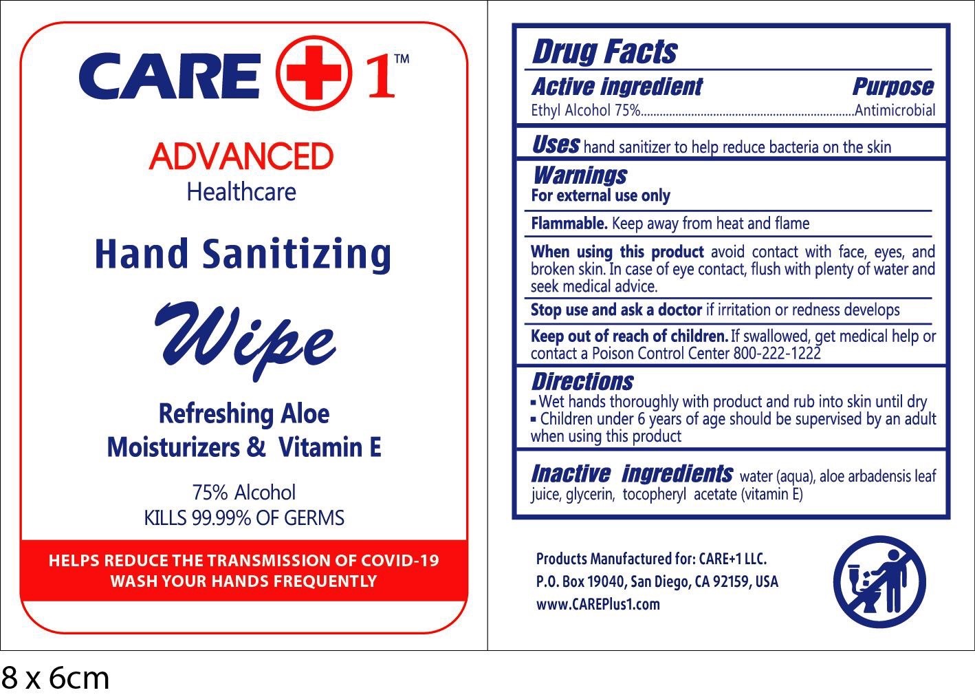 HAND SANITIZING WIPE 1 PC