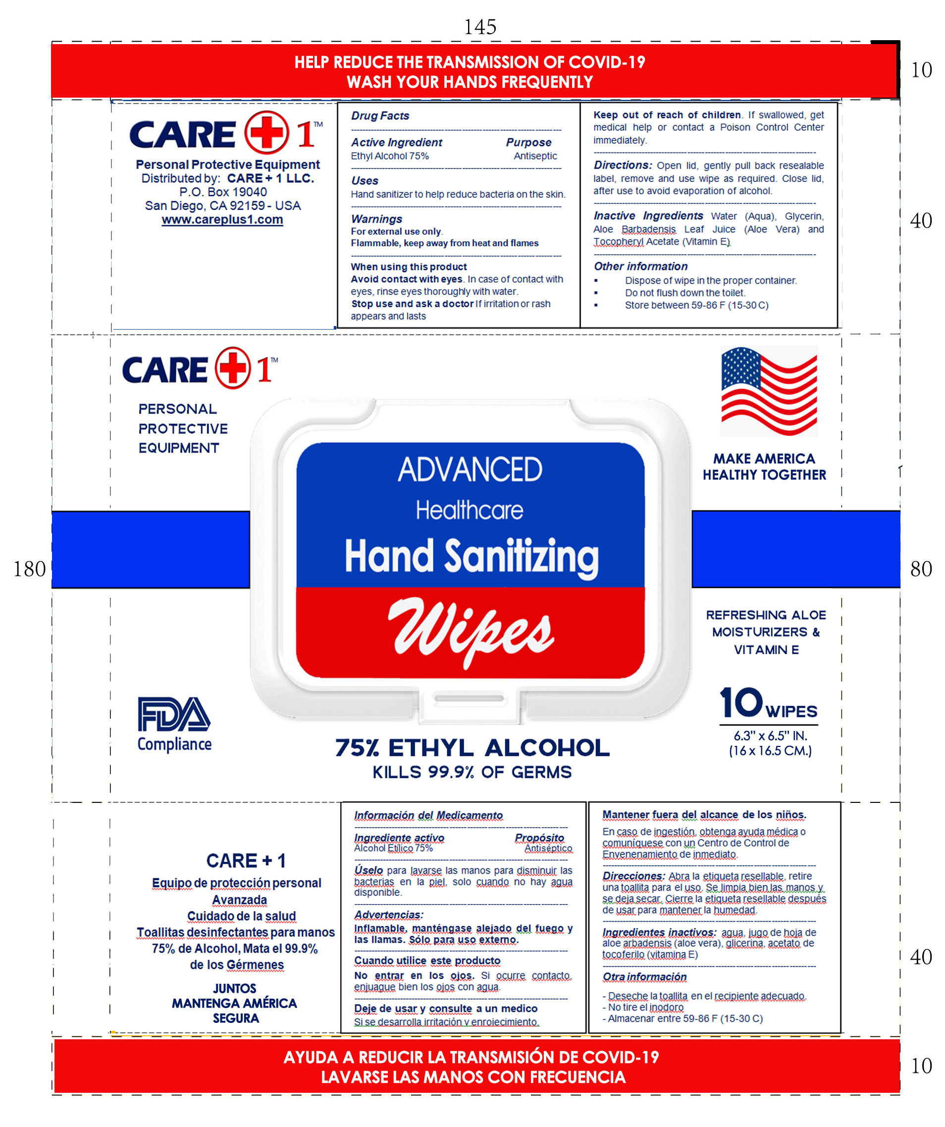 HAND SANITIZING WIPES 10