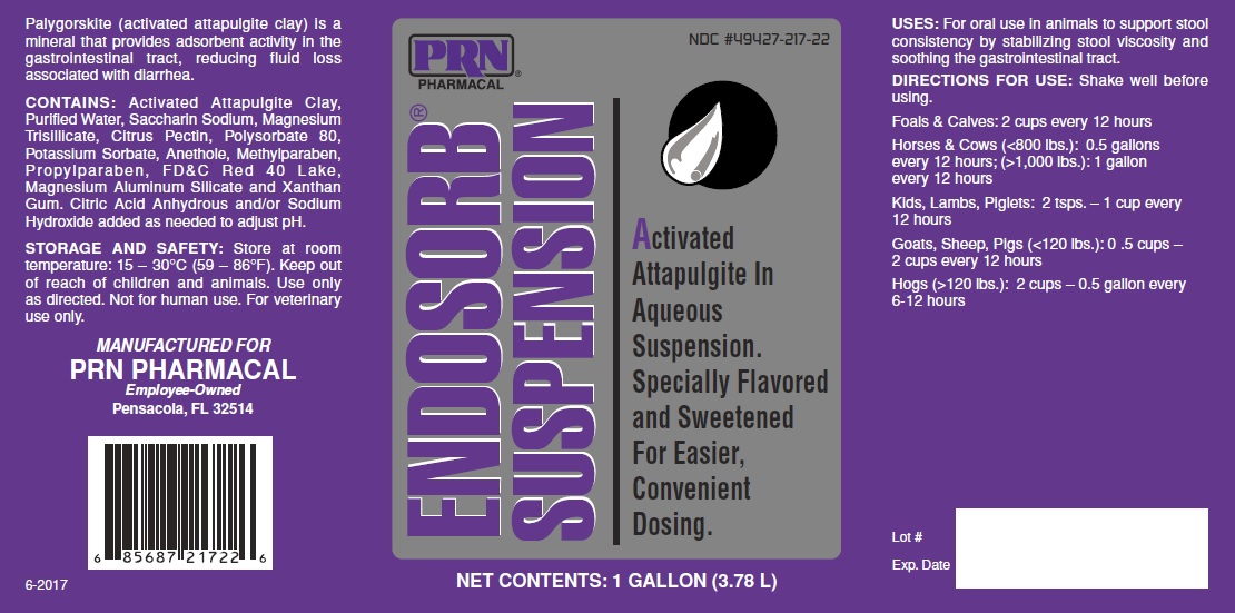 Endosorb Suspension Bottle Label - 1 gal