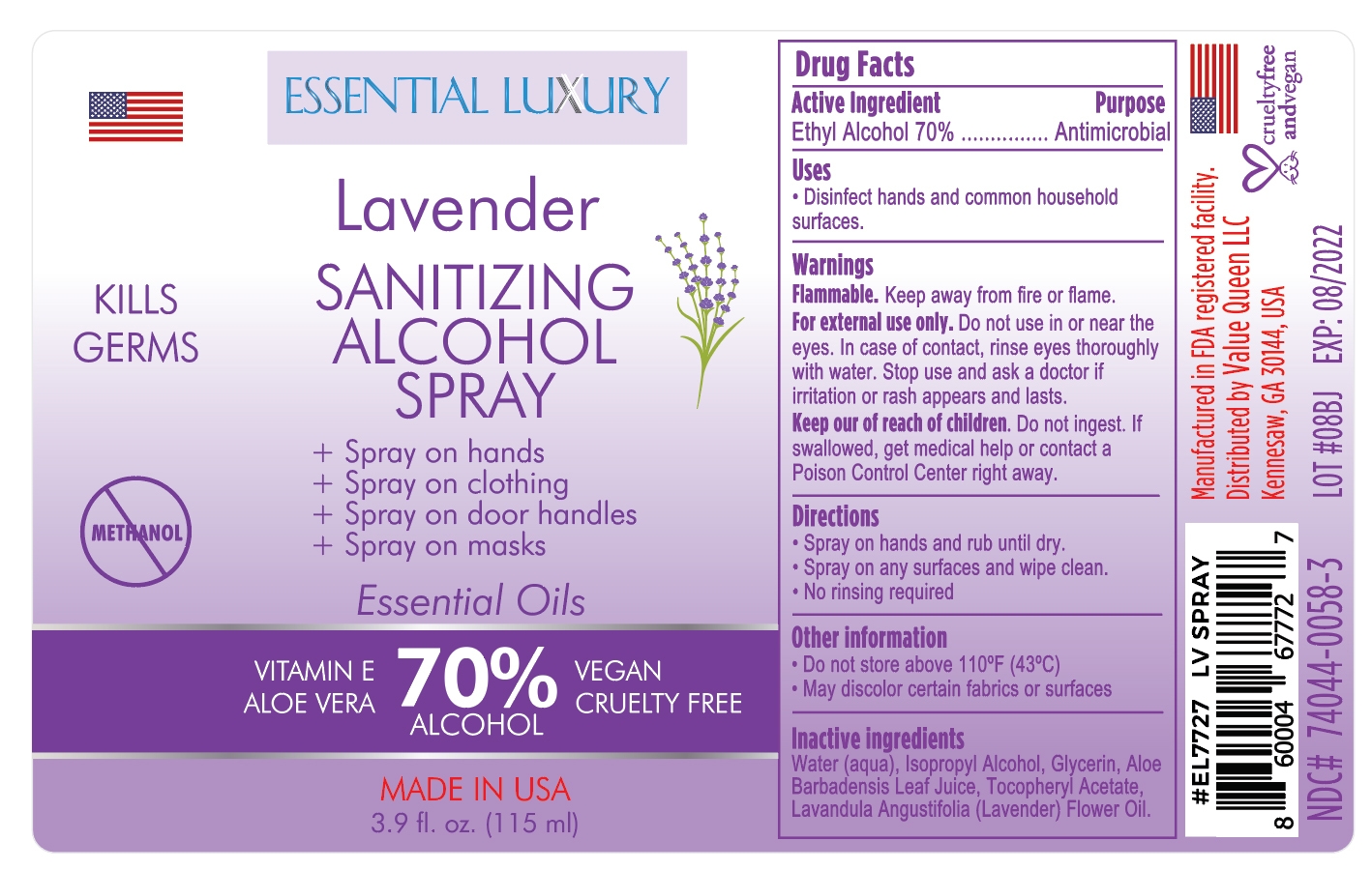 VQ Lavender Spray