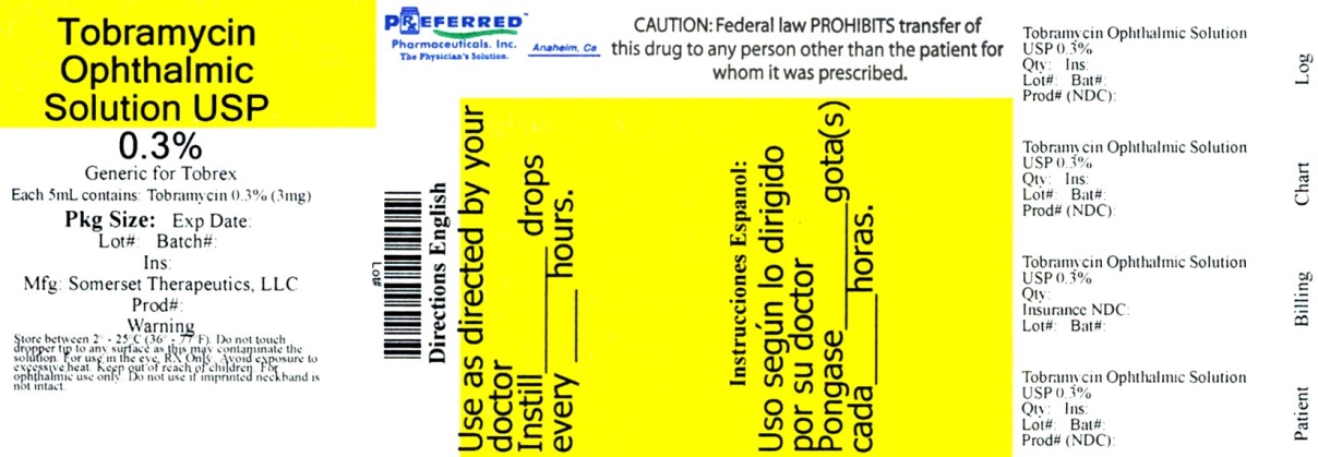 Tobramycin Opthalmic Solution 0 3 percent