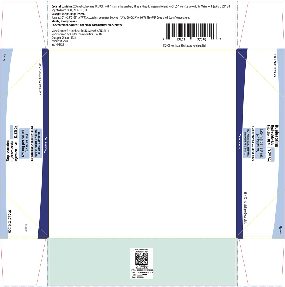 PRINCIPAL DISPLAY PANEL – 0.25% Bupivacaine Hydrochloride Injection, USP 125 mg per 50 mL Carton