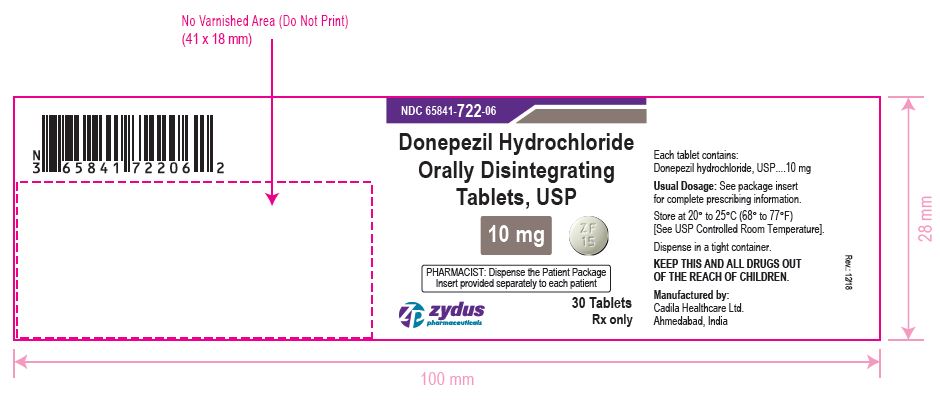 Donepezil Hydrochloride Orally Disintegrating Tablets, 10 mg