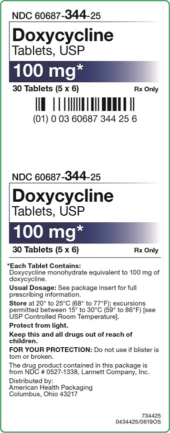 100 mg Doxycyline Tablets Carton