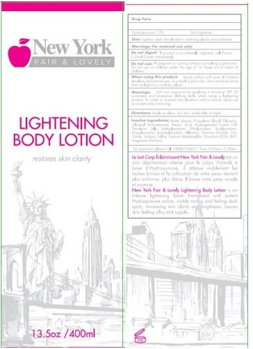 NEW YORK FAIR AND LOVELY LIGHTENING BODY LOTION