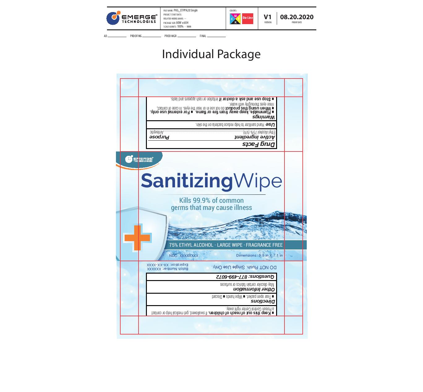 Sanitizing Wipe