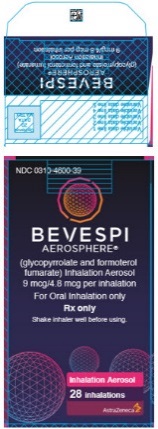 Bevespi 9 mcg/4.8 mcg per inhalation carton