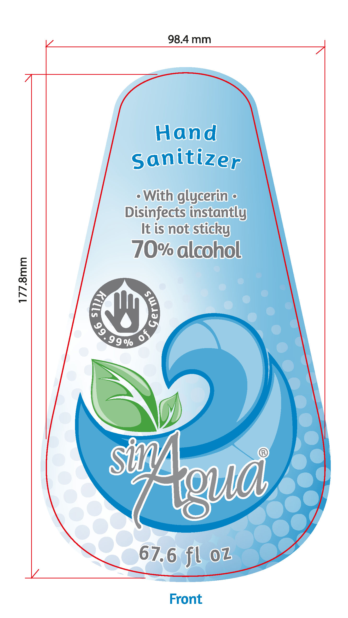 FRONT LABEL 2 L