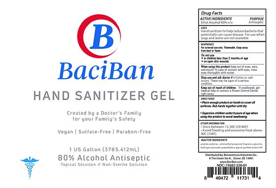 BaciBan Hand Sanitizer Gel