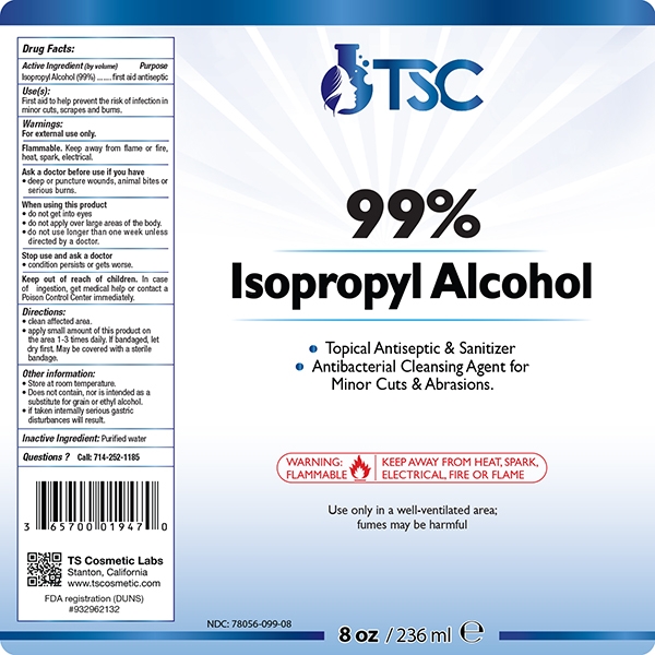 99% Isopropyl Alcohol - 8 oz