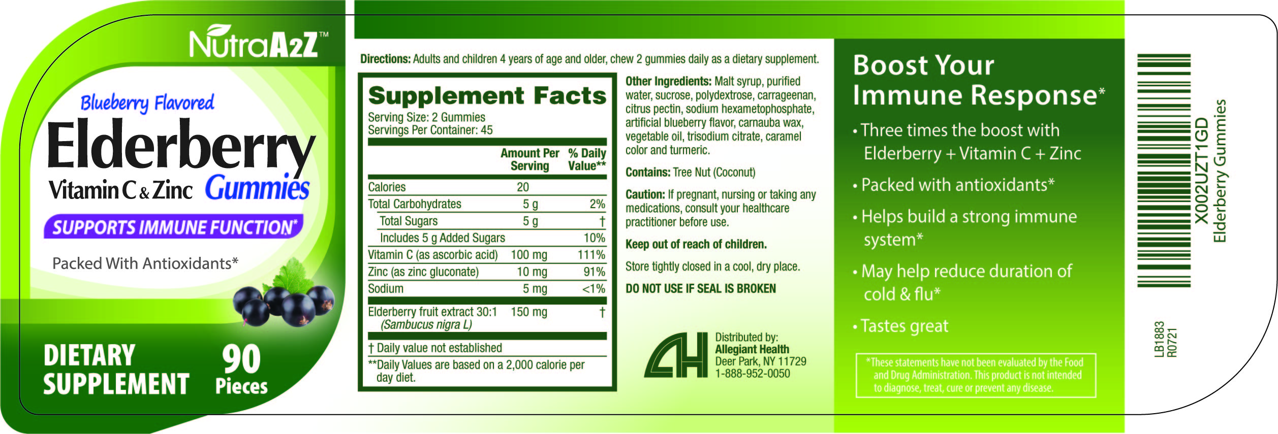 Elderberry Gummies by Allegiant Health Statement of Identity