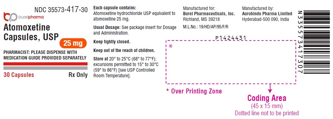 PACKAGE LABEL-PRINCIPAL DISPLAY PANEL - 25 mg (30 Capsules Bottle)