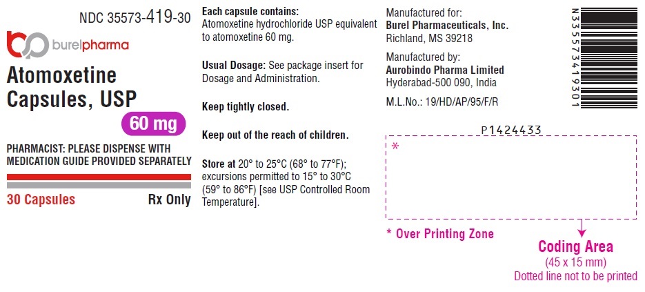Atomoxetine by Burel Pharmaceuticals LLC Aurobindo Pharma