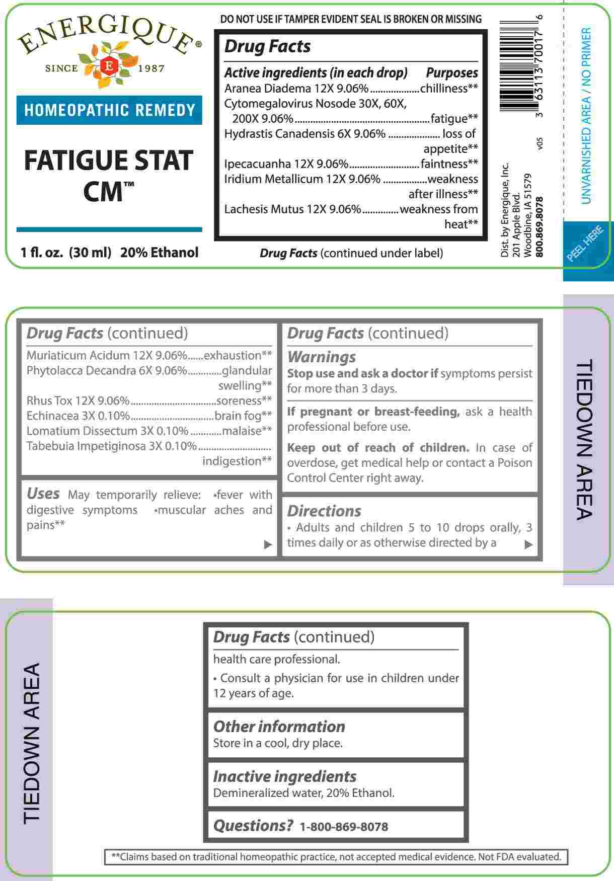 FATIGUE STAT CM