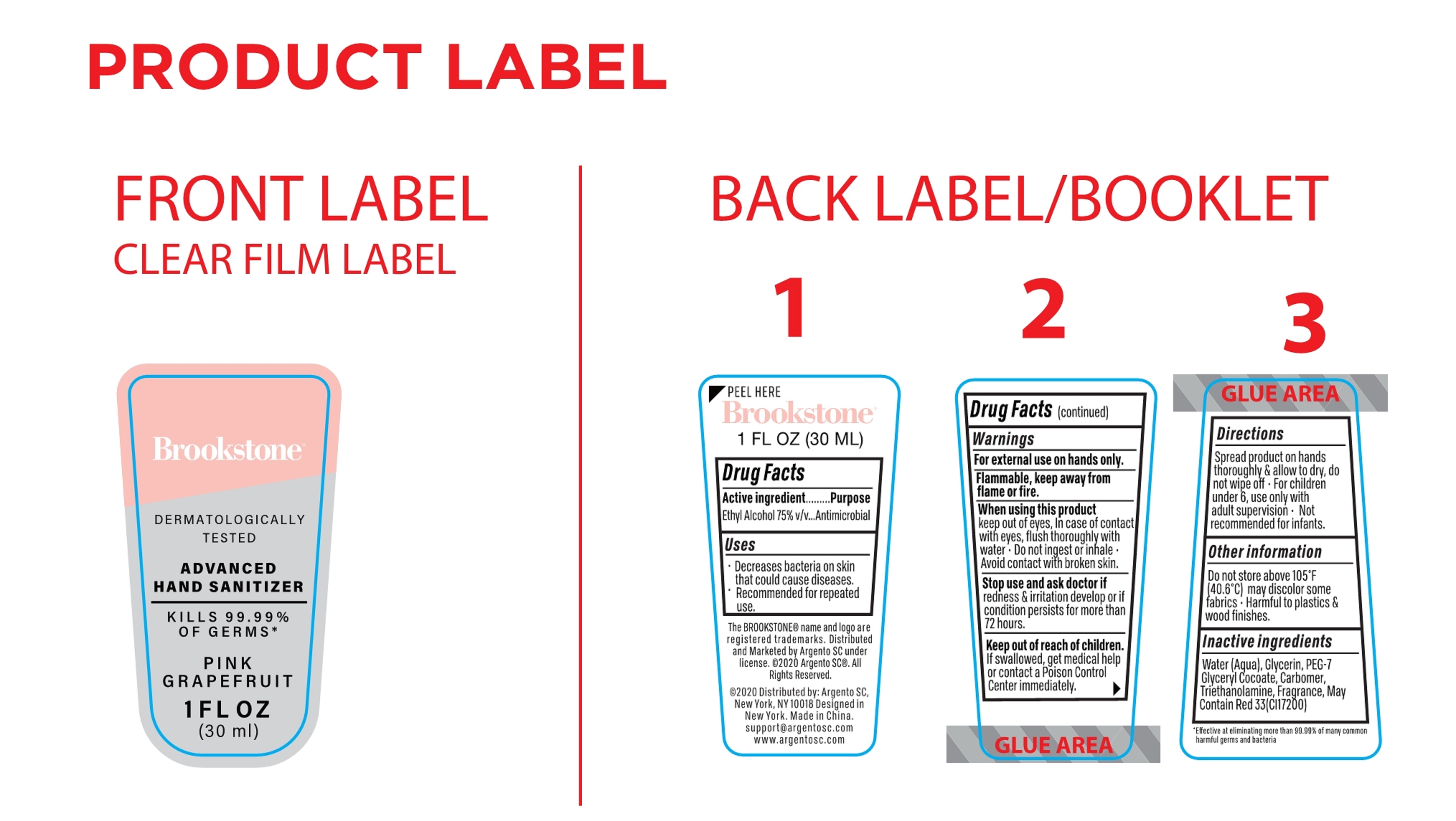 30 ml label