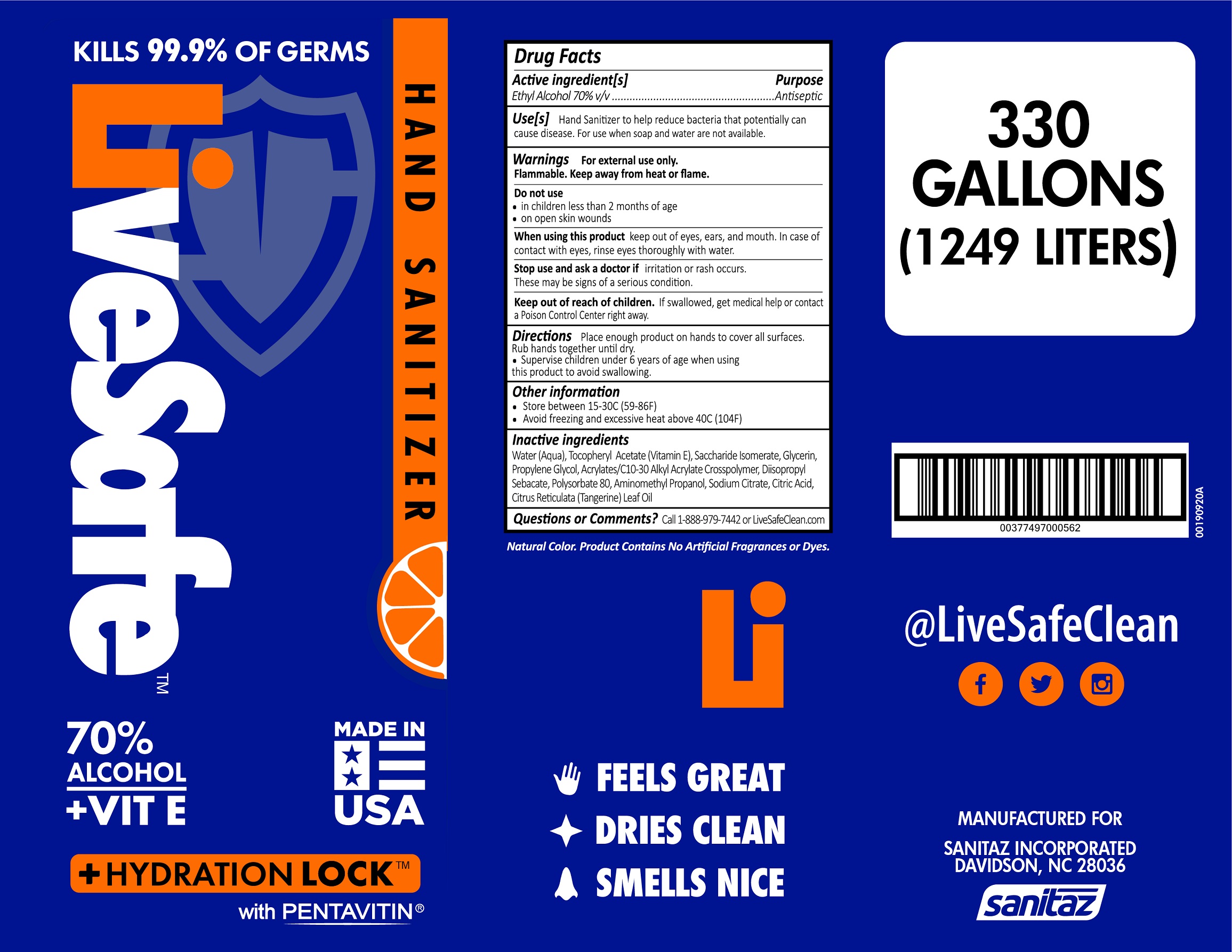 new livesafe orange label