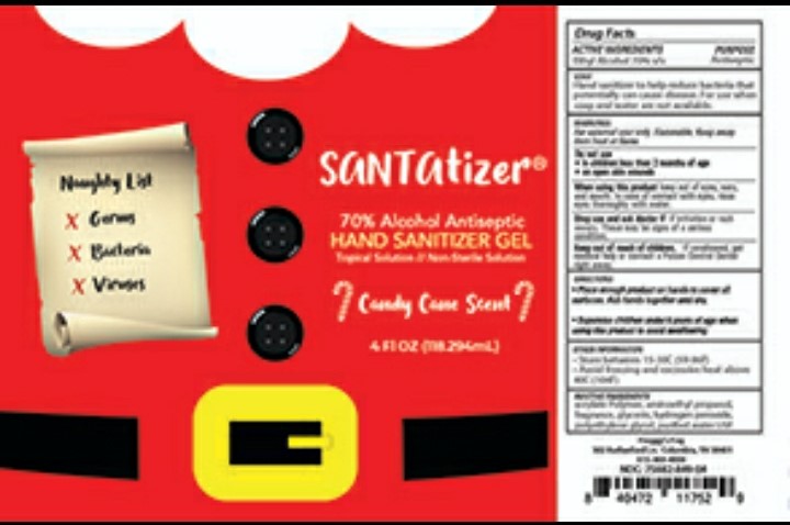 SANTAtizer Hand Sanitizer Gel